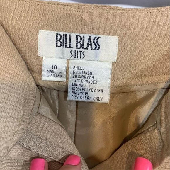 Bill BLASS linen ladies pants. Size 10. Fully lined. Excellent condition - Picture 3 of 8